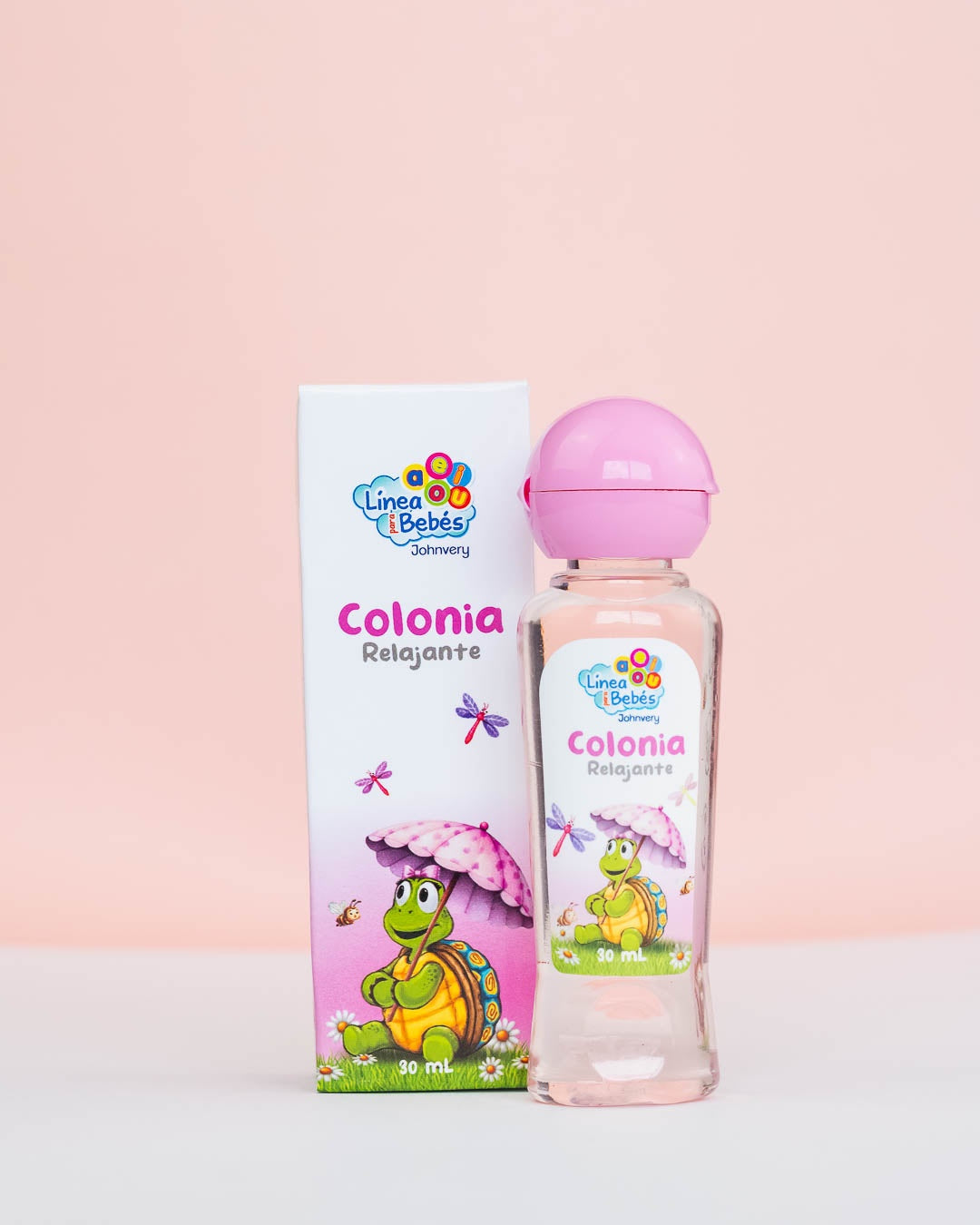 Colonia para bebés rosada