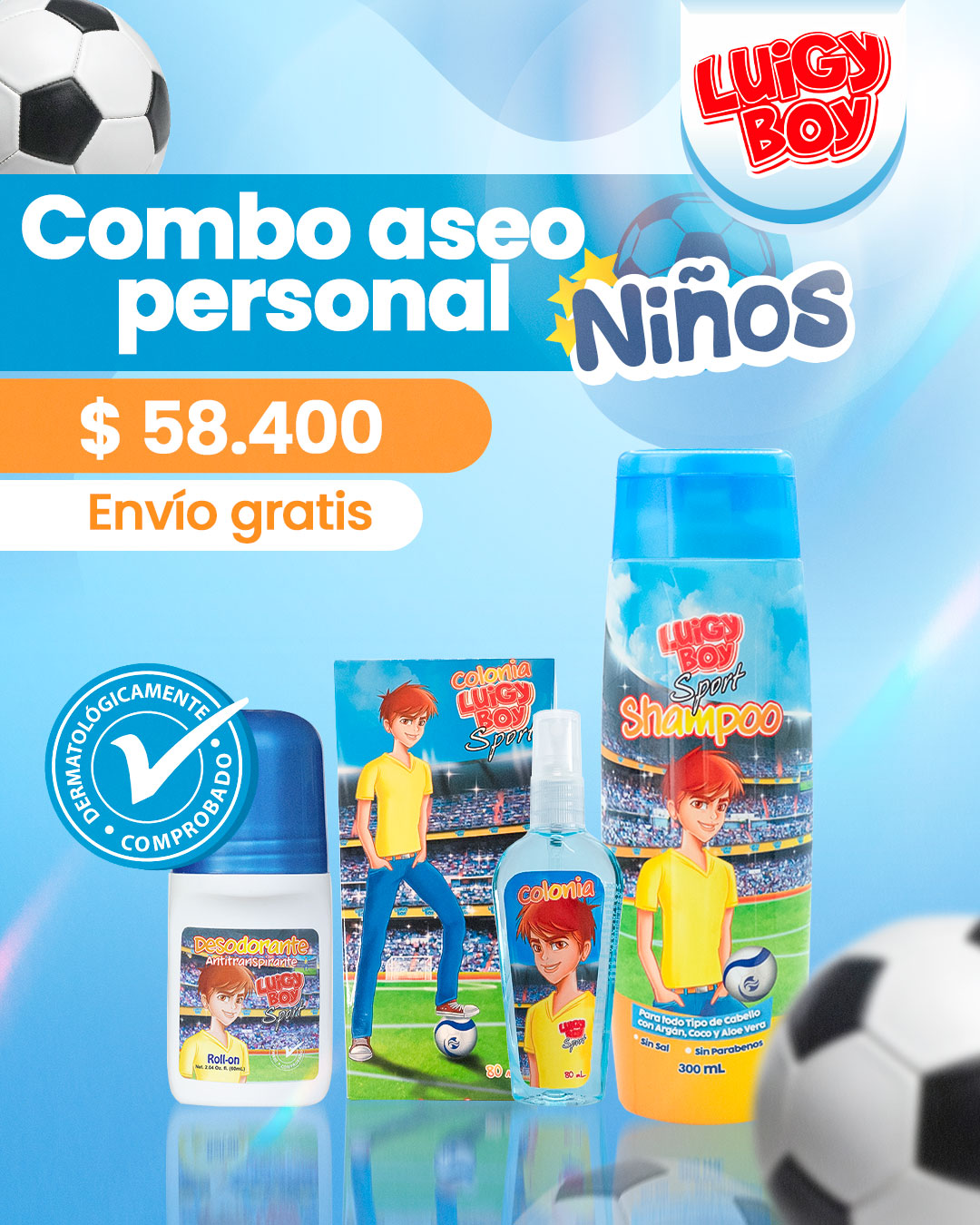 Combo aseo personal niños