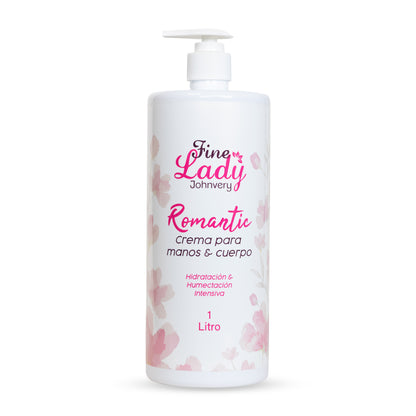 Crema para manos y cuerpo Romantic Fine Lady x 1000 ml