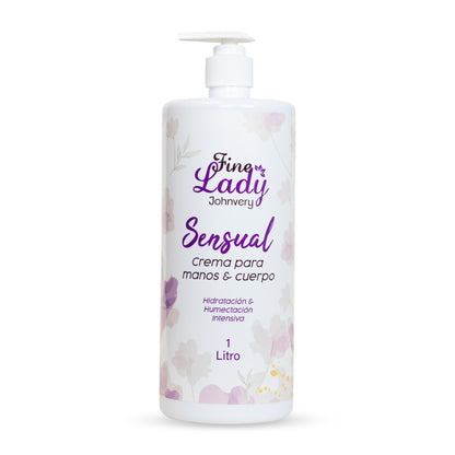 Crema para manos y cuerpo Sensual Fine Lady x 1000 ml