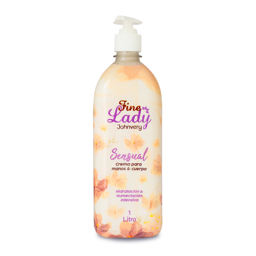 Crema para manos y cuerpo Sensual Fine Lady x 1000 ml