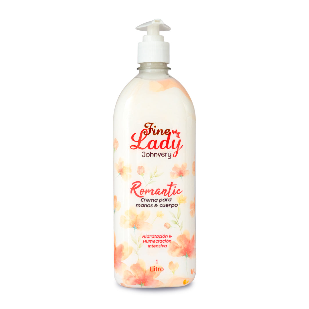 Crema para manos y cuerpo Romantic Fine Lady x 1000 ml